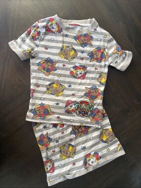 Paw Patrol Grey Striped Pajama Set